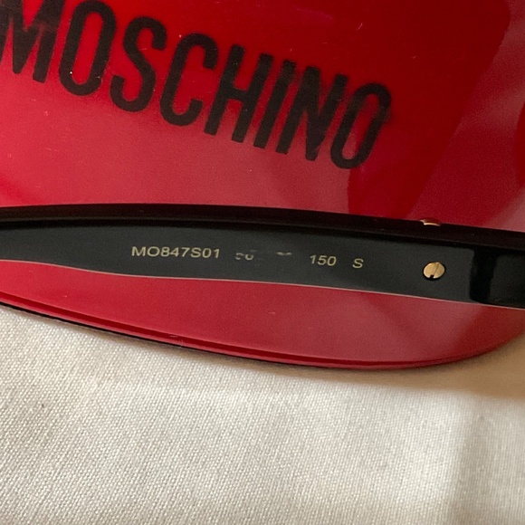 Moschino Gold Mirror Square Sunglasses - Picture 7 of 9